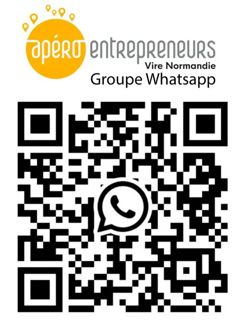 QR Code groupe WhatsApp Apéro Entrepreneurs Vire Normandie